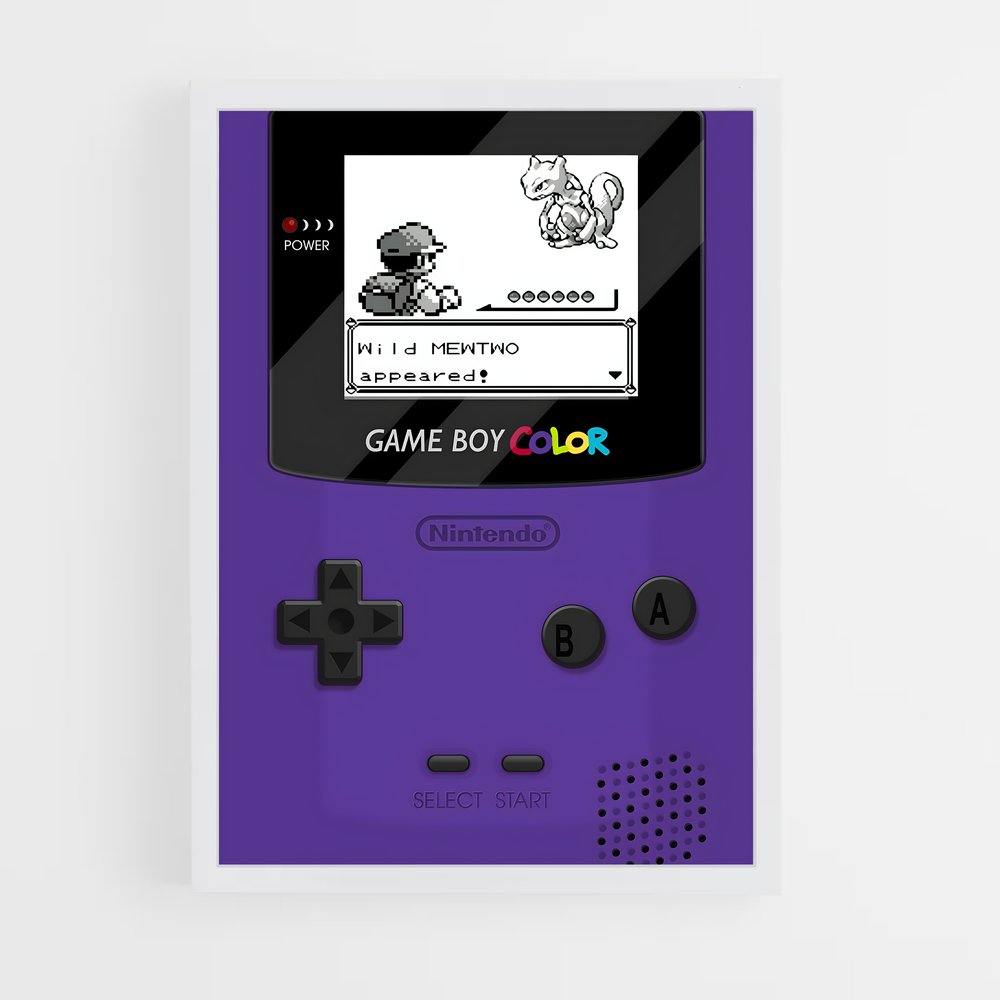 Poster Purple Nostalgia – affiche Consoles (vue 3)